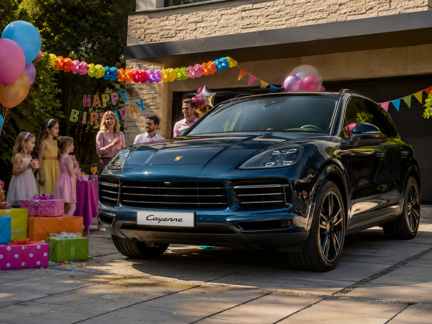 Familien- und Kindergeburtstags-Service mit Premium-Fahrzeug